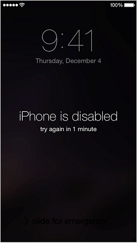 Vượt lỗi iPhone 6 bị vô hiệu hóa
